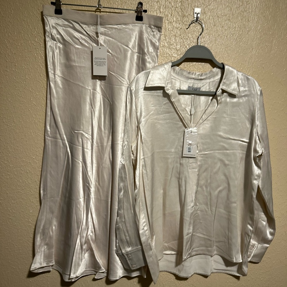 RAILS Berlin Ivory Skirt and Top Set Size Medium NWT - Picture 2 of 8